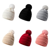 Bonnet tricoté en acrylique avec pompon détachable, logo et étiquette personnalisés, style slouchy hip-hop, chaud et épais, doublé pour l'hiver