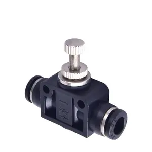 Quick Coupling LSA Series Plastic PA Valve Speed Controller One Touch Pipe Pneumatic Rapid Fittings LSA12