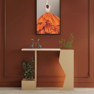 Estante de flores de hierro de gama alta moderno para luz de porche, mesa de consola creativa de <span class=keywords><strong>pasillo</strong></span> extremadamente estrecho de lujo para mostrador de porche - Product Image 2