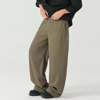 Pantalon décontracté tendance de style américain, couleur unie, polyvalent, confortable, pour hommes et femmes, pantalon en jean tendance à jambe droite