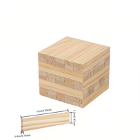 Juego de Bloques de Madera Apilables, 54 Piezas, Torre de Equilibrio Familiar, Juego de Habilidades para Bebés y Niños Pequeños, Bloques de Construcción Montessori, Juego de Interior