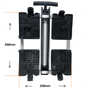 Carretilla de Plataforma Plegable Ligera y Silenciosa de 4 Ruedas, Carro de Transporte Plegable, Carro de Mano Plegable, Utilizado para Cajas de Herramientas Apilables - Product Image 5