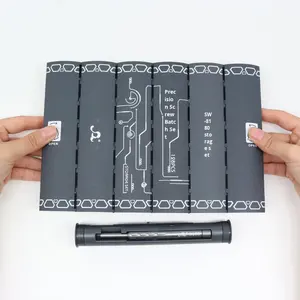 Juego de Destornilladores Magnéticos de Precisión 128 <span class=keywords><strong>en</strong></span> 1, Herramienta Multifunción para Desmontaje del Hogar, Tipo Carrete con Almacenamiento de Puntas, Combinación para Reparaciones - Product Image 3