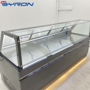 Custom Butchery Shop Deli Cooler Meat Display Case With Air Cooling 2-8 110V/220V <b>12</b>-Month Warranty LC Fan Cooling Deli LC LC Fa - Product Image 1