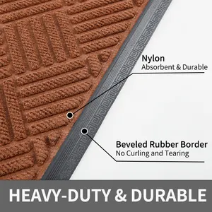 Professional Outdoor Rubber Backing Floor Mat Large Size Doormat For Home Hotel Entrance