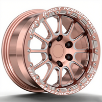 Lux Rep 17X95 17 pouces 6X135 jantes tout-terrain forgées larges bleu vif pour Ford Raptor F150 Rico Cosmic