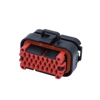 Conector Circular PBT GF10 para Automóvil, Cable RJ45, Conectores de 24 Pines