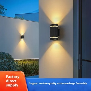Lámpara de Pared Moderna y Sencilla con Foco LED de 12W, 12V de Aluminio para Corredor de <span class=keywords><strong>Amazon</strong></span>, Balcón, Patio de Doble Cabezal, Villa, <span class=keywords><strong>Exterior</strong></span> Cuadrado - Product Image 5