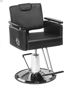 360 degree swiveling Salon chairs Black All Purpose Hydraulic Recline Barber Chair Salon Beauty Styling Chair for Beauty Shop