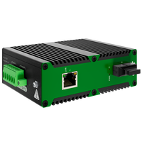 Switch Industrial OEM/ODM DC12-52V 1 Gigabit 1 Ranura ST y 1 Puerto Gigabit Industrial