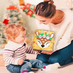 Juguete en Oferta para Bebés y Niños, Libro Sensorial de Fieltro con Diseño de Ciervo 3D, Tablero de Actividades de Fieltro para Niños y Niñas de 3 a 6 Años - Product Image 6