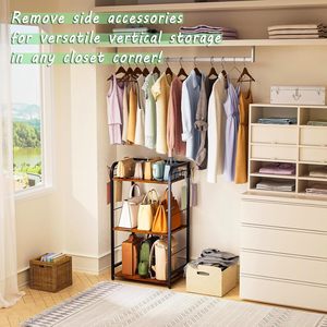Meuble de rangement multi-niveaux pour la maison - Étagère sur pied pour cuisine, salon, chambre - Porte-sacs - Product Image 3