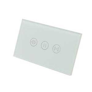 Tuya AC100-250V US Standard White and Black Color Smart Curtain <b>Touch</b> <b>Switch</b> - Product Image 2