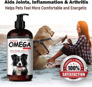Aceite de salmón 100% Natural para perros, aceite de pescado Omega 3 EPA DHA, suplemento alimenticio líquido para mascotas - Product Image 2