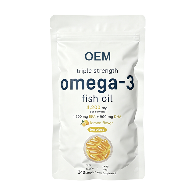 In Stock Best-selling Products Selling Well Triple Strength Omega 3 Fish Oil 120/240/bag