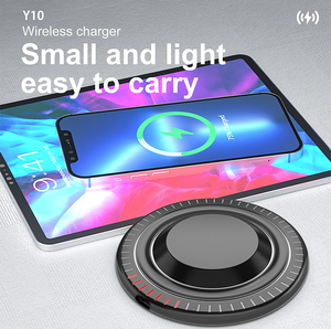 Custom universale 15W ricarica rapida magnetico rotondo attacco telefono ABS tipo C caricatore Dock Wireless per <span class=keywords><strong>iPhone</strong></span> ufficio viaggi uso domestico - Product Image 2