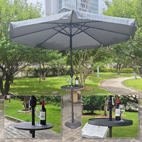 Table Ronde Pliante Ajustable avec Parasol pour Jardin Extérieur – Offre Spéciale