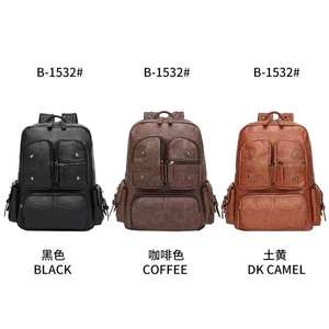 Sac à dos tendance et décontracté <span class=keywords><strong>Marant</strong></span>, grande capacité, sac à dos de voyage, sac d'école, sac à dos en cuir PU pour femmes et hommes - Product Image 3