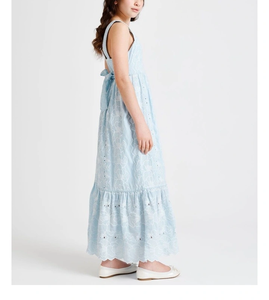 Vestido de verano de algodón para niñas, bonito y cómodo, con elementos decorativos de moda, tela suave, perfecto para jugar, viajar y para uso casual. - Product Image 6