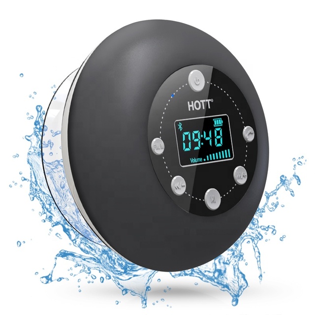 Waterproof BT Shower Speaker with Battery Power