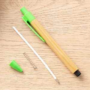 Eco Friendly Recycled Kraft Paper Click Gel Ink <b>Pen</b> Biodegradable <b>Retractable</b> Advertising <b>Pen</b> With Colorful Plastic Parts - Product Image 4