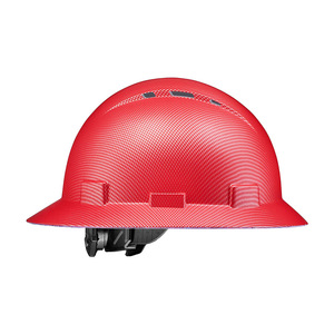 หมวกกันน็อคสำหรับไซต์ก่อสร้างหมวกกันน็อคแบบแข็งป้องกันแรงวัสดุ HDPE แบบหัวเข็มขัดพลาสติก - Product Image 1