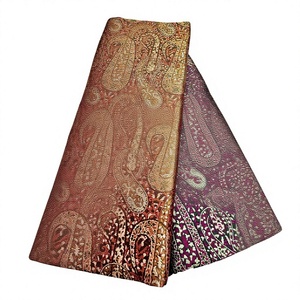Tela de Seda Jacquard Brocada Ecológica Orgánica de Alta Calidad, Material de Lujo para Prendas Étnicas de Boda, Saree, Blusa, Lehenga - Product Image 1