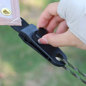 Autre clip de tente en spirale en plastique renforcé pour la fixation des tentes et des auvents avec boucle de corde - Product Image 3