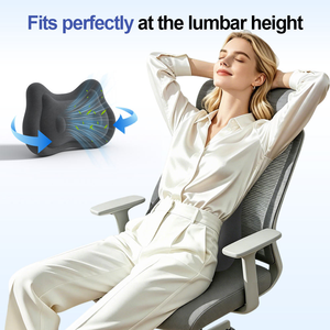 Ergonomic Sponge Lumbar <b>Support</b> Pillow, Adjustable Strap <b>Back</b> Cushion for Office Desk, Gaming <b>Chair</b>, Car Seat - Product Image 3