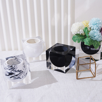 Vases chinois blancs et noirs personnalisés Style vintage pour la décoration de la maison et du bureau