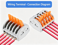 Connecteur rapide multifonctionnel en laiton pour fils électriques, borne de connexion pour câbles