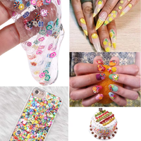 29377 Hars Mix-In Polymeer Klei Fruit 12 Roosters Mix-In Polymeer Klei Chips Polymeer Plakjes Voor Nail Art & Diy Ambachten Food Stijl
