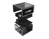 Fuente de Alimentación para Ordenador WANKANG de 850W de Alto Valor, Compatible con OEM/ODM, Certificación 80 PLUS White, Completamente Modular, PCIe 5.0, Negro y Blanco
