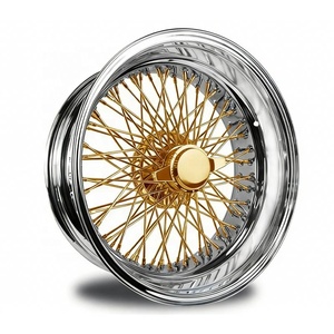 ล้อแม็กซ์ <span class=keywords><strong>Dayton</strong></span> Style Wire Wheel 72 100 120 144 150 ซี่ลวด ขอบกลับด้าน โครเมียม Lowrider Regal Cutlass ขนาด 13 14 15 16 17 18 19 20 22 24 26 นิ้ว - Product Image 5
