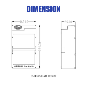 แบตเตอรี่รถยนต์ไฟฟ้าประสิทธิภาพสูงแบบ Deep Cycle 48V 15AH ดีไซน์กันน้ำสำหรับรถ 2 และ 3 ล้อ - Product Image 3
