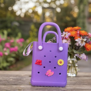 Bolso de Mano Mini Impermeable de Espuma EVA para Mujer, <span class=keywords><strong>Verano</strong></span> 2026, Bolso Tote Bonito con Logotipo Personalizado, Portátil para la Playa, Uso Diario - Product Image 4