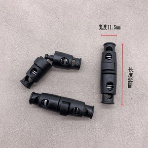 <b>Spring</b>-Loaded Plastic Double-Headed Rope Buckle 51mm Length 13mm Width <b>Clip</b> Buckle For Bag Accessories - Product Image 4