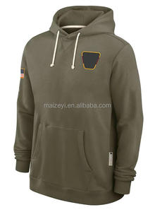 Sudadera con Capucha de Algodón Estampada para Hombre, Talla 4XL, de Alta Calidad, Olive 2025 Salute to Service, Fabricada por Fabricantes - Product Image 3