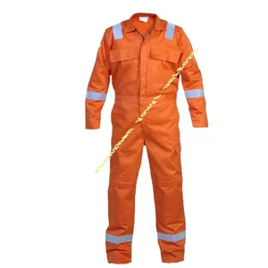 YOUYI clothing suppliers fire resistant coverall fire proof cotton fabric fire retardant hi vis firefront coverall