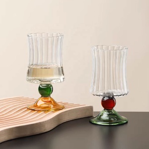 <span class=keywords><strong>Verres</strong></span> <span class=keywords><strong>à</strong></span> <span class=keywords><strong>vin</strong></span> élégants au design rétro, en verre borosilicate haute résistance, pour café et <span class=keywords><strong>vin</strong></span>, jolies tasses <span class=keywords><strong>à</strong></span> <span class=keywords><strong>vin</strong></span>, en promotion - Product Image 2