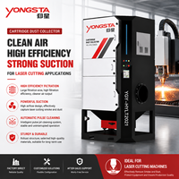 Système de dépoussiérage industriel YONGSTA à forte puissance d'aspiration pour machine de découpe laser, collecteur de poussière à cartouche