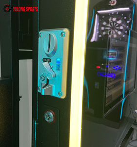 Máquina de dardos arcade en stock con pantalla táctil iluminada, operada con monedas, para juegos de dardos blandos en clubes. - Product Image 6