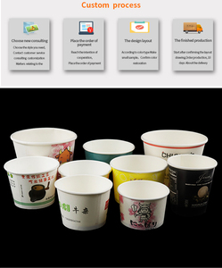 Custom Logo Printed Ice Cream <b>Cup</b> Frozen Yogurt Gelato Bowls 5oz-20oz <b>Disposable</b> Single Wall Paper <b>Cup</b> With Lid - Product Image 5