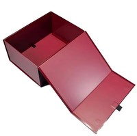 Boîte cadeau magnétique de luxe haut de gamme, grande boîte carrée en carton, logo personnalisé, boîtes rigides de 2 mm, laminage Goosy, vernis sélectif UV, finition plate