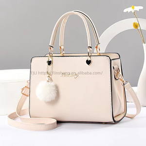 Wholesale Ladies High Quality Hot Selling Trendy Latest Designer Bags Ladies Crossbody Women's Handbags With Hair <b>Ball</b> - Product Image 3