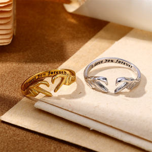 Anillo <span class=keywords><strong>de</strong></span> Plata <span class=keywords><strong>de</strong></span> Ley S925 con Baño <span class=keywords><strong>de</strong></span> Oro Blanco y PVD <span class=keywords><strong>de</strong></span> 18K, Grabado con la Frase '<span class=keywords><strong>Te</strong></span> <span class=keywords><strong>Amo</strong></span> <span class=keywords><strong>para</strong></span> <span class=keywords><strong>Siempre</strong></span>', Regalo <span class=keywords><strong>de</strong></span> San Valentín <span class=keywords><strong>para</strong></span> Parejas - Product Image 1