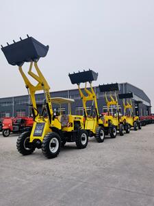 Mini-chargeuse sur pneus compacte à faible coût d'expédition, <span class=keywords><strong>moteur</strong></span> PLC Huade, pneus pneumatiques, capacité de charge de 0,7 tonne, modèle court - Product Image 5