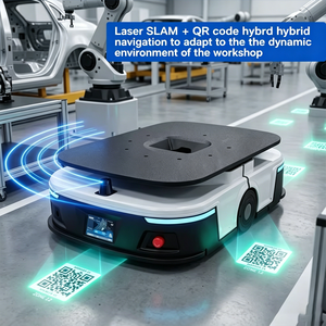 <span class=keywords><strong>Robot</strong></span> AGV de levage latéral de 1500 kg avec navigation laser <span class=keywords><strong>SLAM</strong></span> et QR pour le transport de palettes en usine - Product Image 3