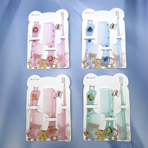 Juego de Peines para Niños con Estampado de Animales de Dibujos Animados, 3 Piezas por Paquete, Peines Antiestáticos de Plástico con Dientes Finos y Cola de Rata para Bebés y Niños - Product Image 4