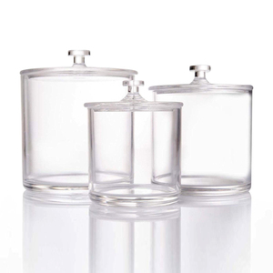 Factory Price Acrylic Storage Box Premium Quality Clear Plastic Apothecary Jars with Lids